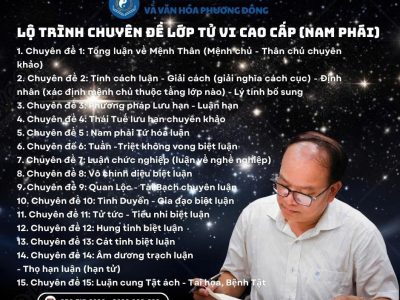 KHÓA TỬ VI CAO CẤP 3 (18/10/2025)