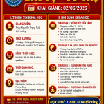 KHÓA HỌC BÁT TỰ – TỨ TRỤ (Khai giảng 2/6/2026)